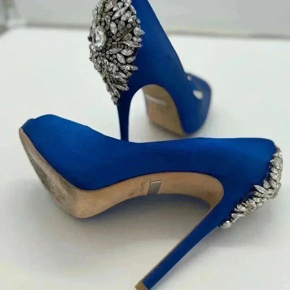 Pre-loved Badgley Mischka Kiara in Royal Blue - Picture 6 of 9